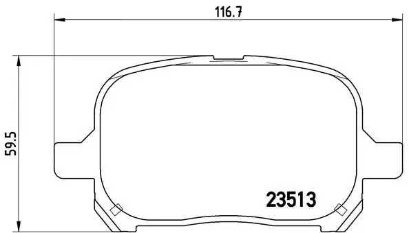 Brake Pad Set, disc brake (P 83 040)