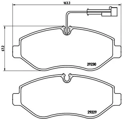 Brake Pad Set, disc brake (P 56 066)