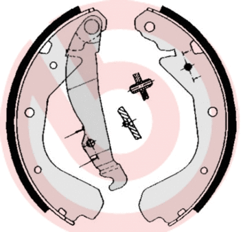 Brake Shoe Set (S 59 509)