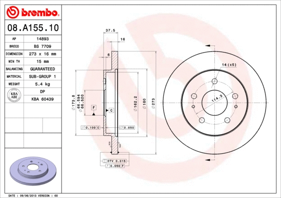 Brake Disc (08.A155.10)