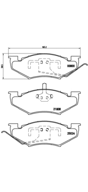 Brake Pad Set, disc brake (P 11 005)