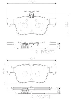 Brake Pad Set, disc brake (P24175N)