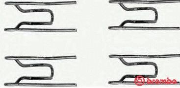 Accessory Kit, disc brake pad (A 02 267)