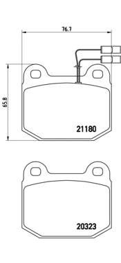 Brake Pad Set, disc brake (P 59 003)