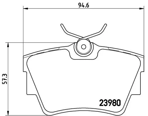 Brake Pad Set, disc brake (P 59 041)