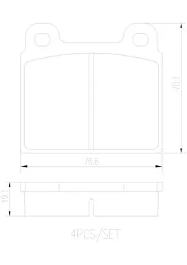 Brake Pad Set, disc brake (P85002N)