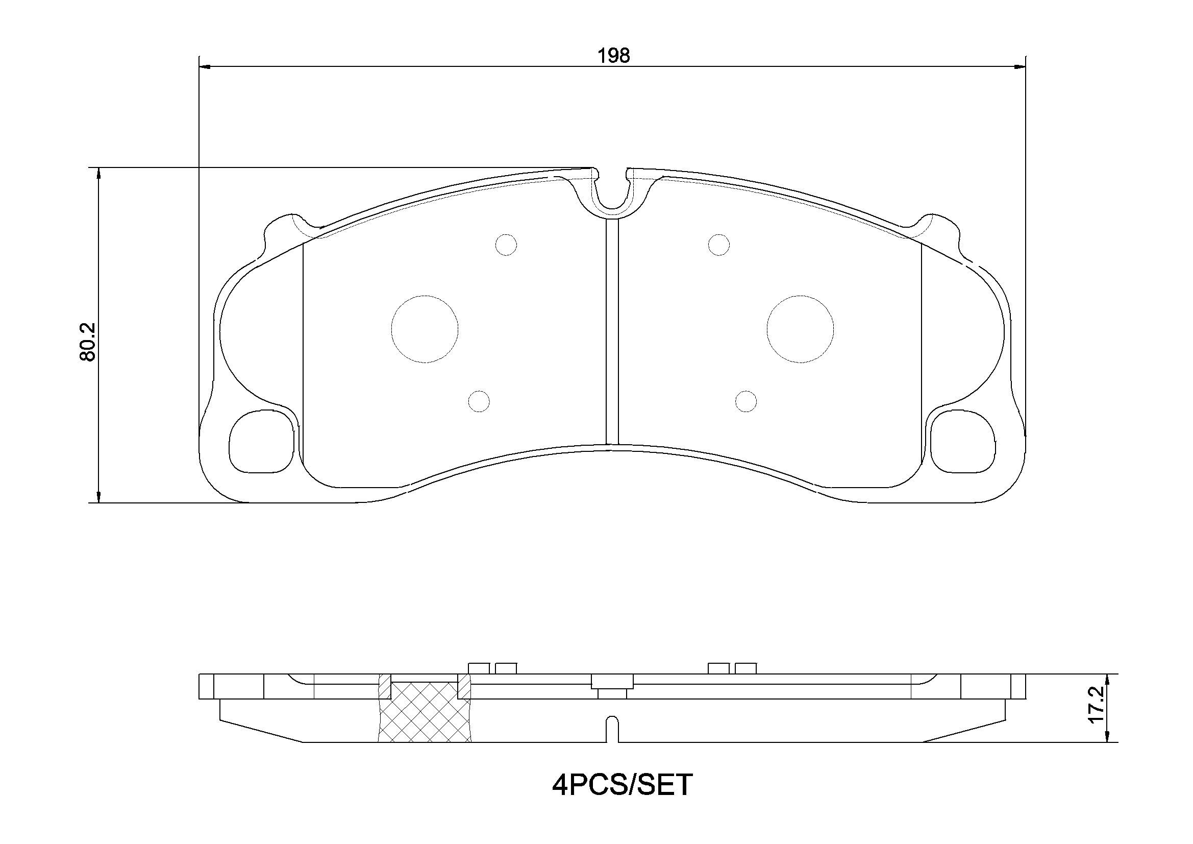 Brake Pad Set, disc brake (P 65 045)