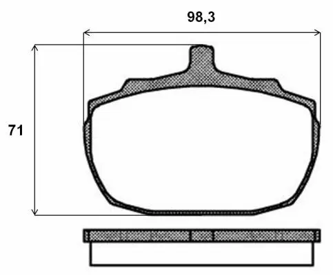 Brake Pad Set, disc brake (P 52 005)
