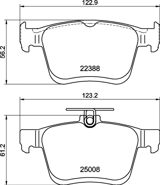 Brake Pad Set, disc brake (P 85 191)
