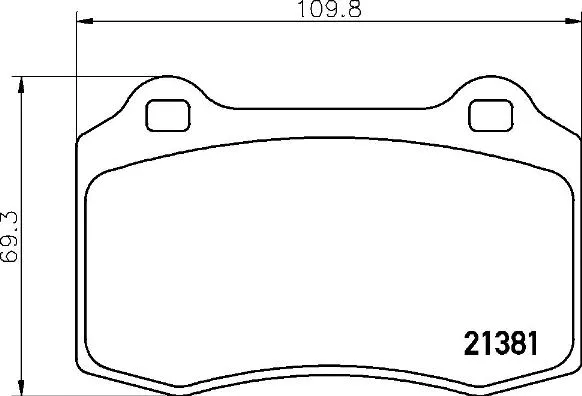 Brake Pad Set, disc brake (P 36 020)