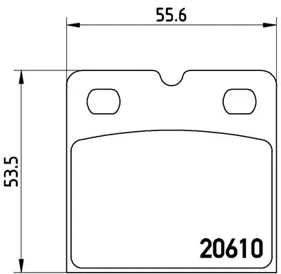 Brake Pad Set, disc parking brake (P 02 001)