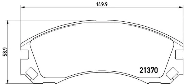 Brake Pad Set, disc brake (P 61 089)