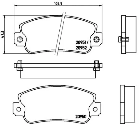 Brake Pad Set, disc brake (P 23 013)