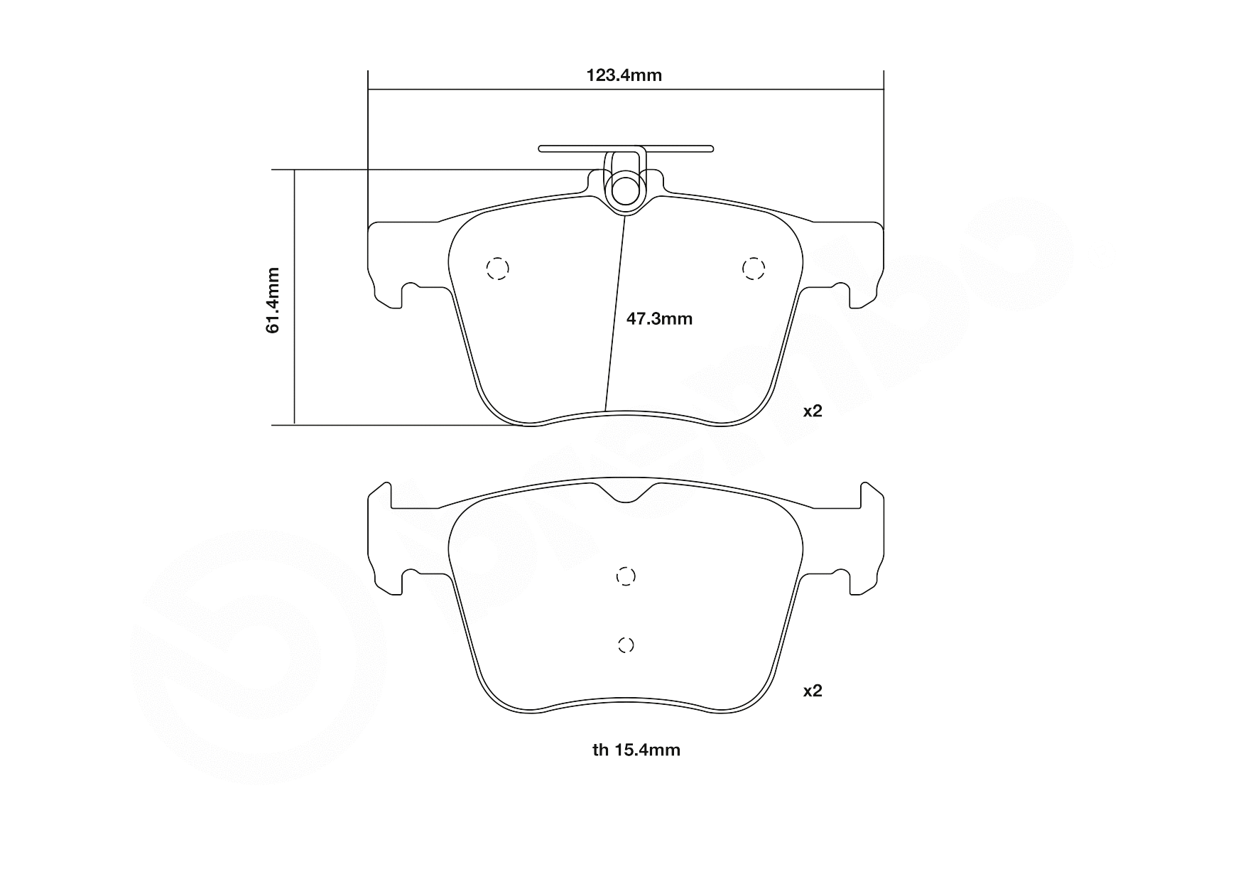 High Performance Brake Pad Set