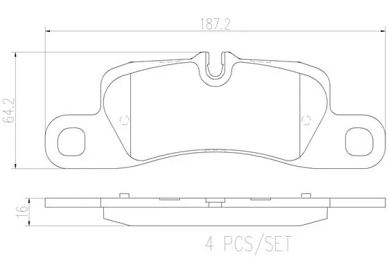 Brake Pad Set, disc brake (P65036N)