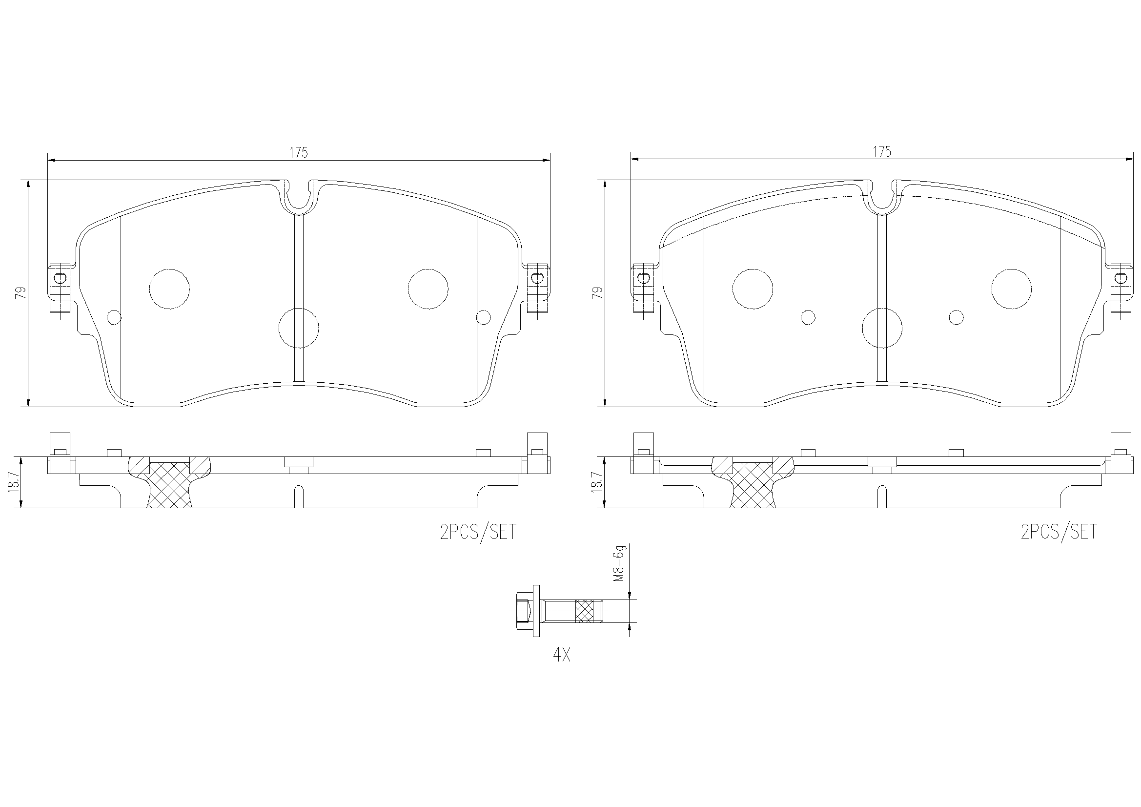 Brake Pad Set, disc brake (P36036N)
