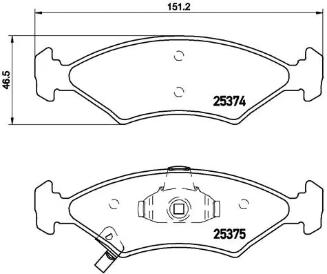 Brake Pad Set, disc brake (P 30 062)