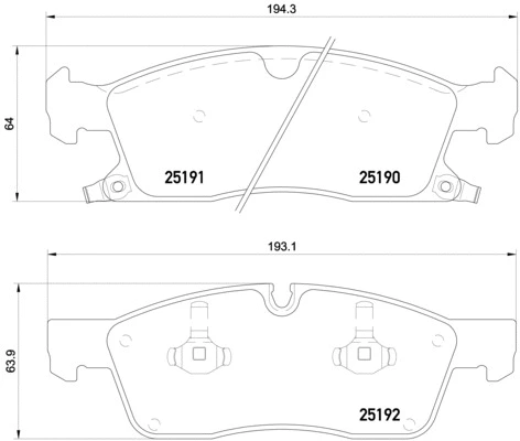 Brake Pad Set, disc brake (P 37 017)