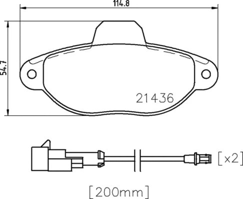 Brake Pad Set, disc brake (P 24 147)