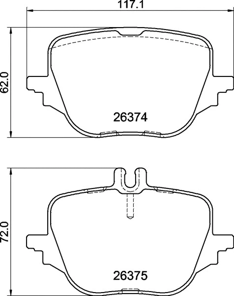 Brake Pad Set, disc brake (P 50 169)