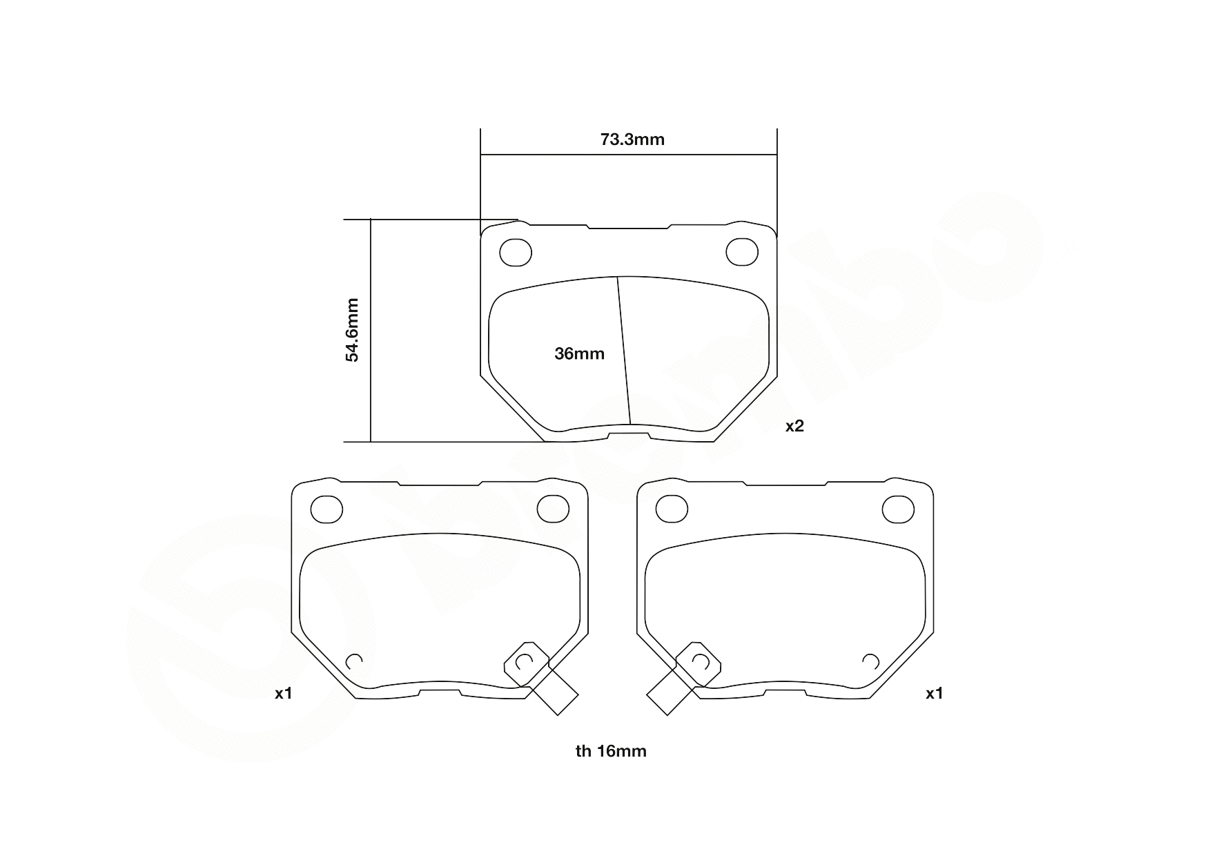 High Performance Brake Pad Set