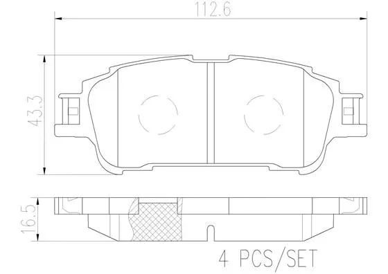 Brake Pad Set, disc brake (P 83 169)