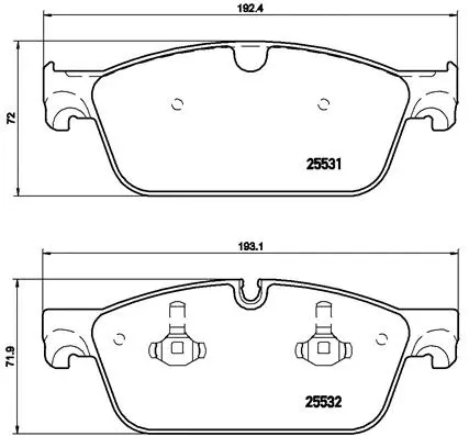 Brake Pad Set, disc brake (P 50 102)