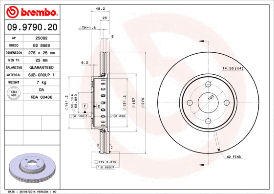 Brake Disc (09.9790.20)