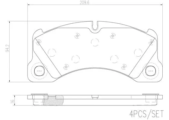Brake Pad Set, disc brake (P65021N)