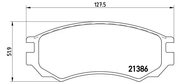 Brake Pad Set, disc brake (P 56 028)