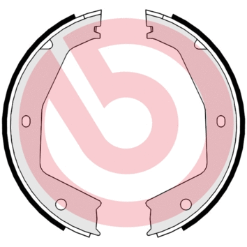 Brake Shoe Set, parking brake (S 24 550)