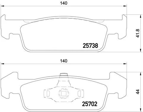 Brake Pad Set, disc brake (P 68 060)