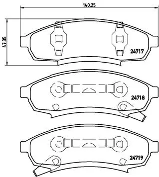 Brake Pad Set, disc brake (P 07 003)