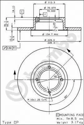 Brake Disc (08.3313.10)