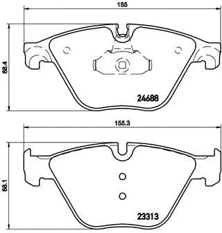 Brake Pad Set, disc brake (P 06 074)