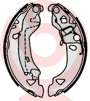 Brake Shoe Set (S 23 513)