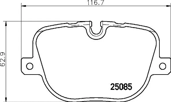 Brake Pad Set, disc brake (P 44 025)