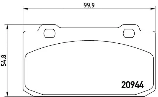 Brake Pad Set, disc brake (P 23 027)