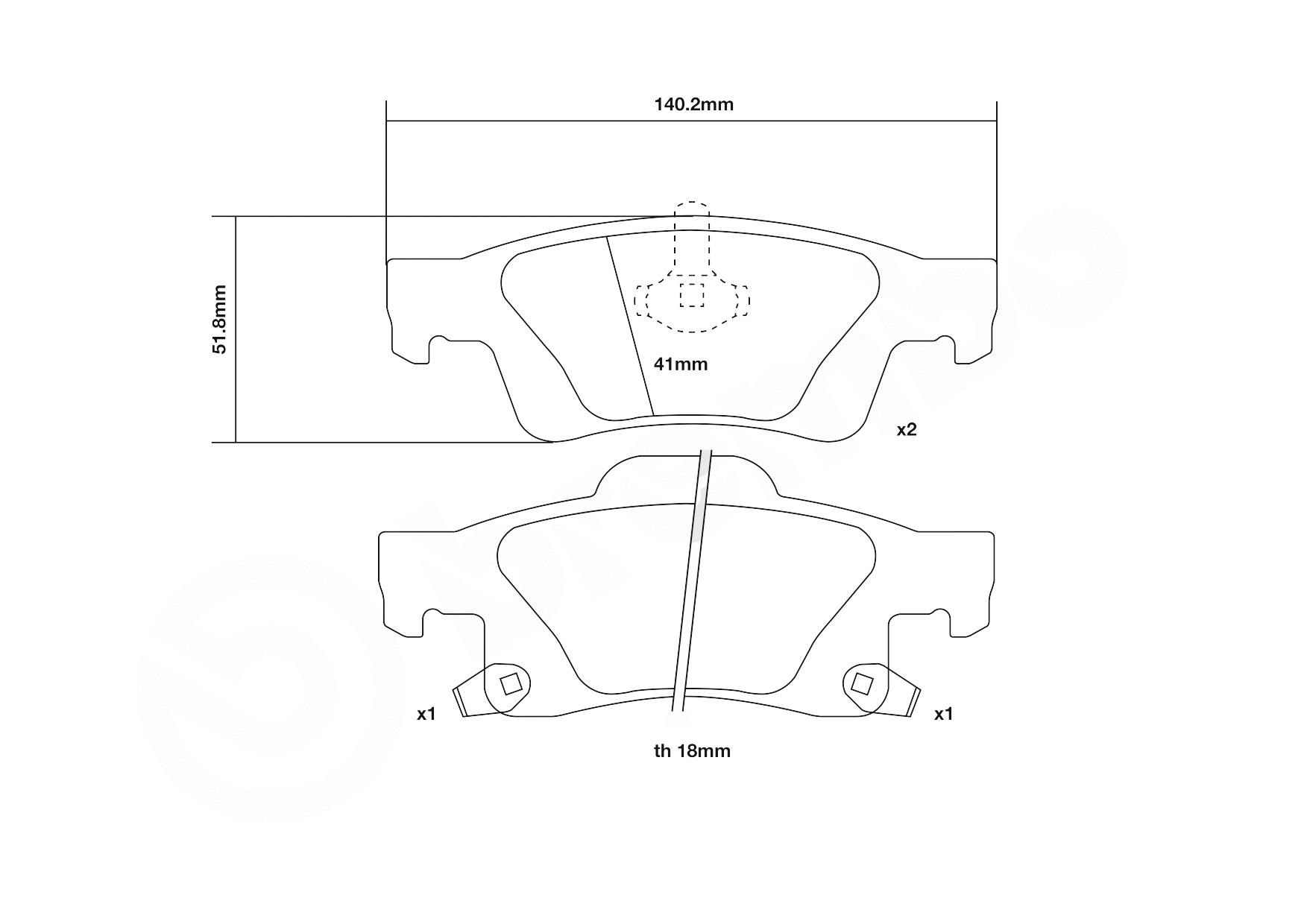 High Performance Brake Pad Set