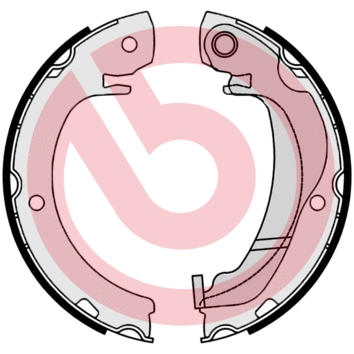 Brake Shoe Set, parking brake (S 83 561)