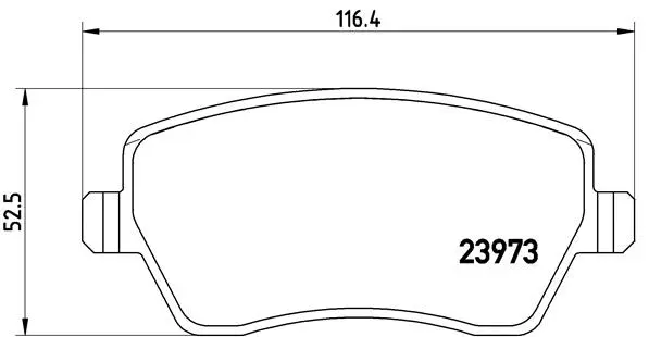 Brake Pad Set, disc brake (P 68 033)