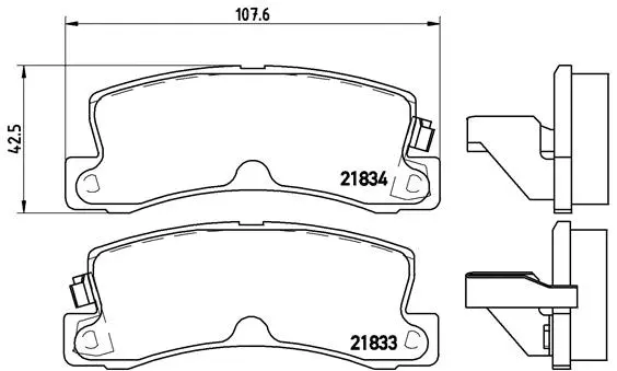 Brake Pad Set, disc brake (P 83 015)