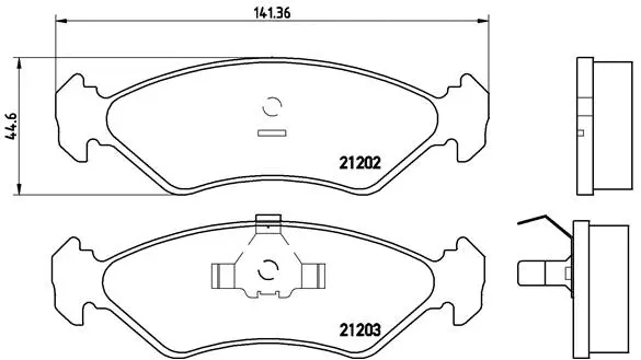 Brake Pad Set, disc brake (P 24 028)