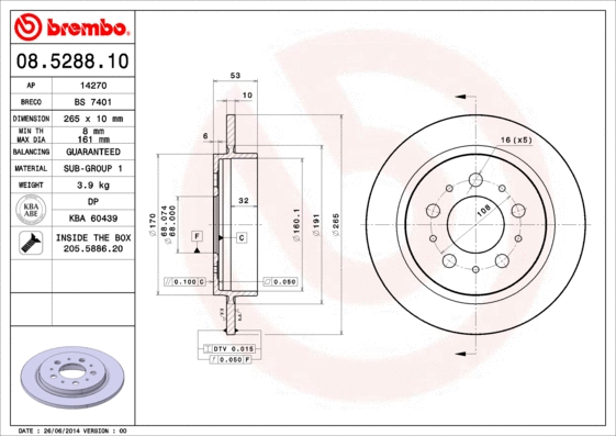 Brake Disc (08.5288.10)