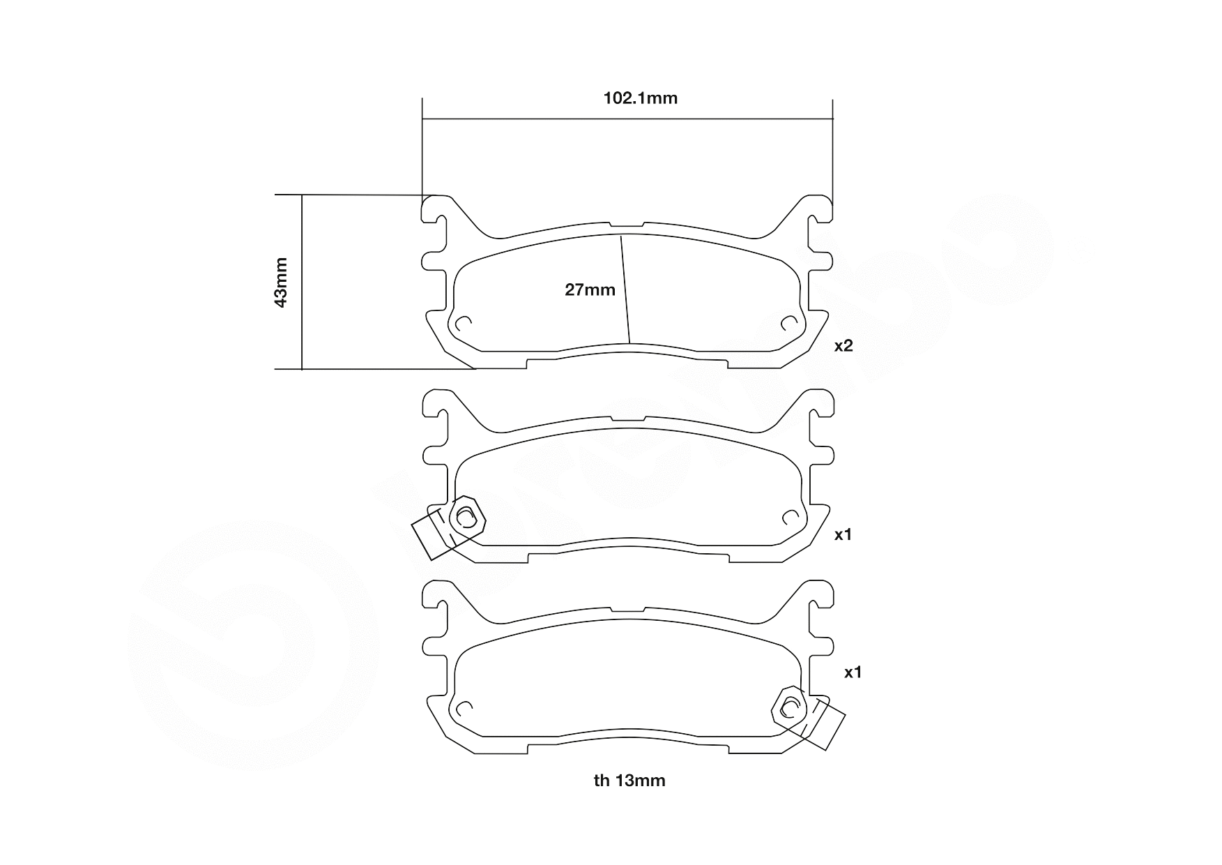 High Performance Brake Pad Set