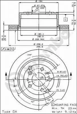 Brake Disc (09.3802.10)