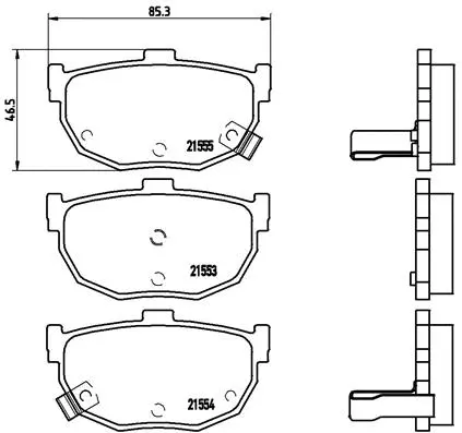 Brake Pad Set, disc brake (P 30 003)