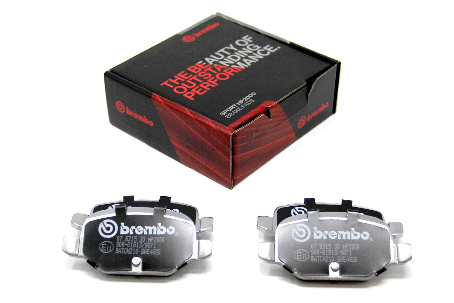 High Performance Brake Pad Set (07.B315.30)