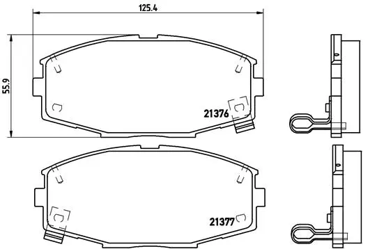 Brake Pad Set, disc brake (P 83 020)