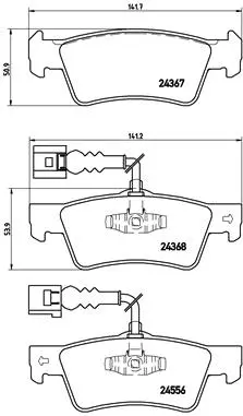 Brake Pad Set, disc brake (P 85 068)